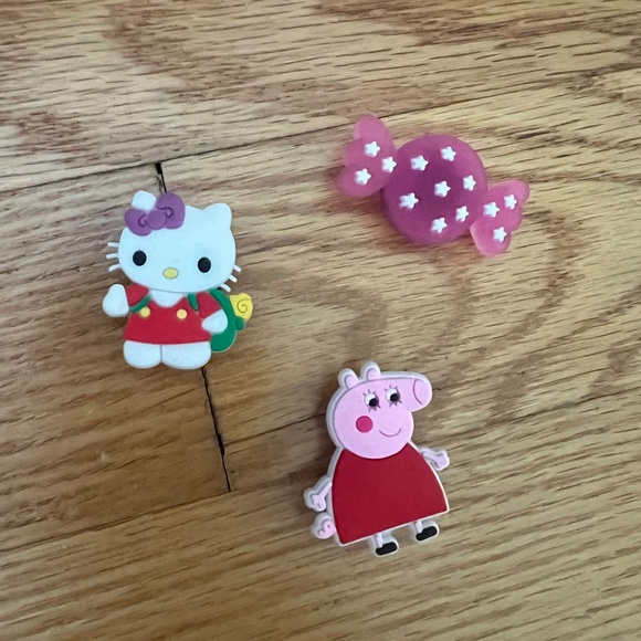 Other - fits Croc Charms hello kitty, peppa pig, pink